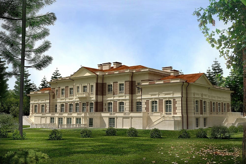 Классический дом 1500 м²